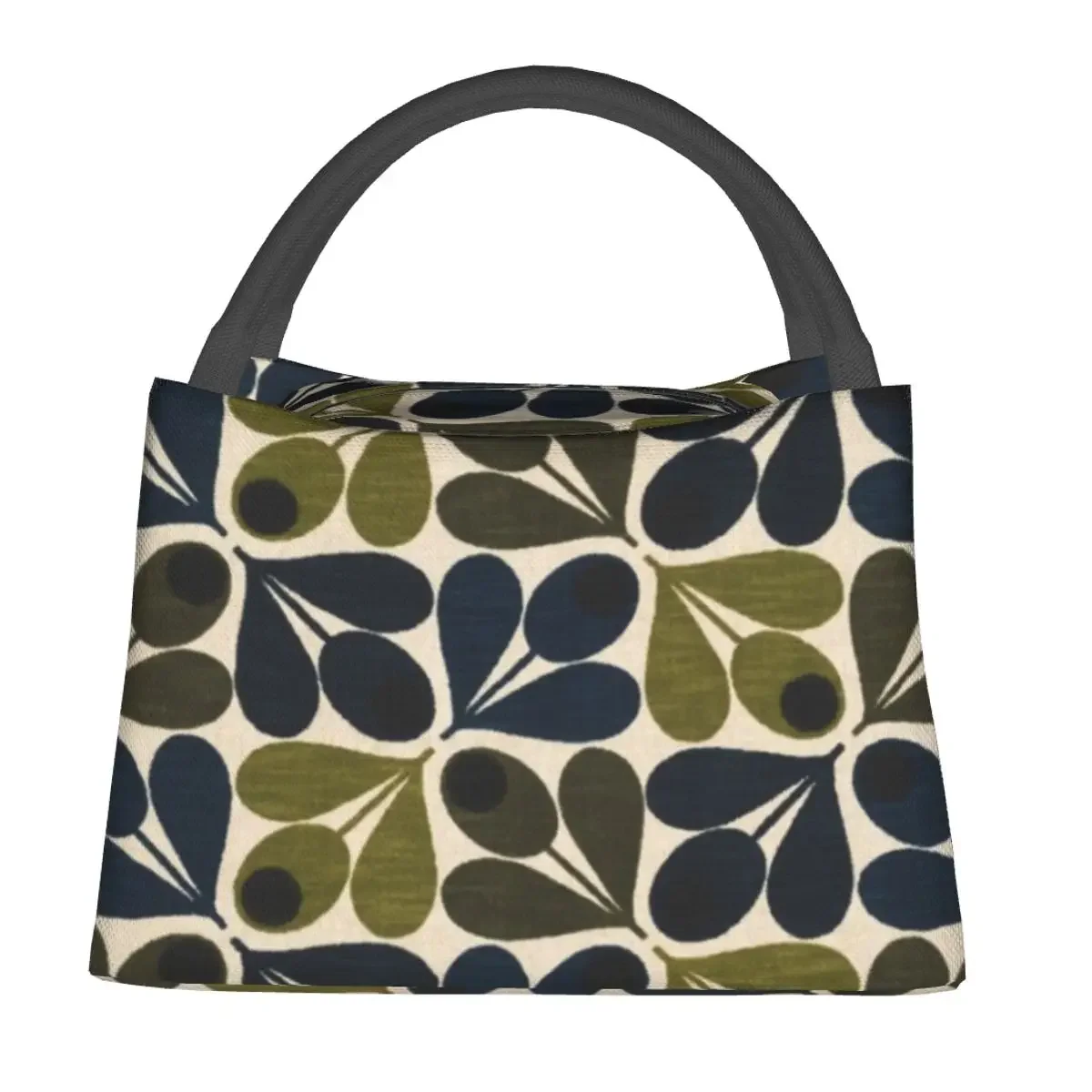 Abstract Acorn Orla Kiely Design Lunch Bags Insulated Bento Box Lunch Tote Picnic Bags Cooler Thermal Bag for Woman Kids School