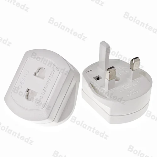 Bolantedz EU 2 핀-3 핀 영국 전기 면도기, 칫솔 플러그 어댑터 컨버터, 여행용 내구성 소켓 어댑터 