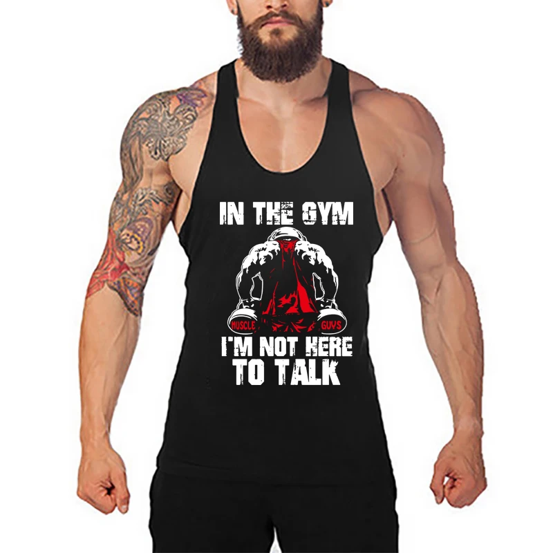 

Summer Casual Breathable Sport Tank Tops Mens Fitness Y-back Cotton Sleeveless Shirts Gym Bodybuilding Workout Muscle Singlets