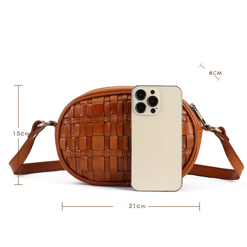 MOTAORA-Bolso de hombro de cuero genuino para mujer, bandolera de piel de vaca, versátil, Retro, diseño pequeño, nueva moda