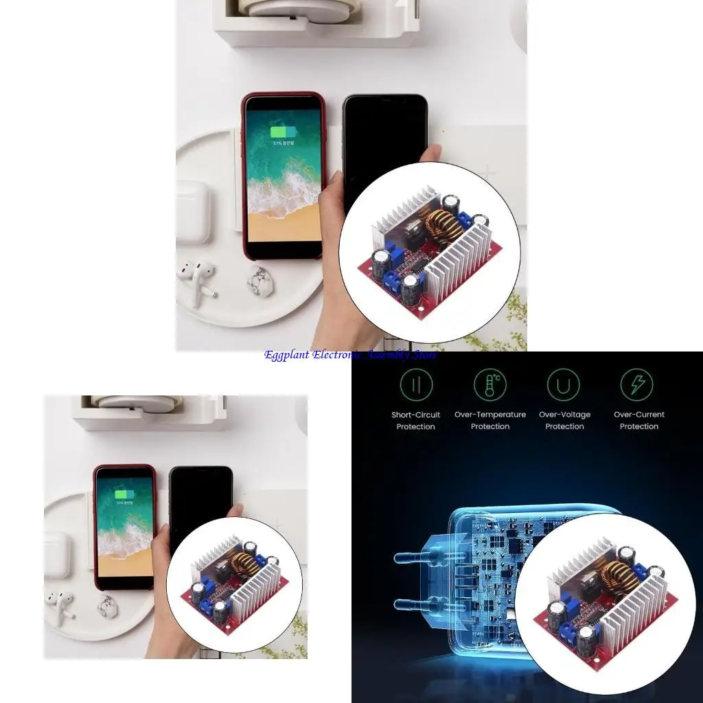 E28D Functional DC400W 15A Voltages Charging Upgrades Boosting Module for Efficient Power Management in Electronic Projects