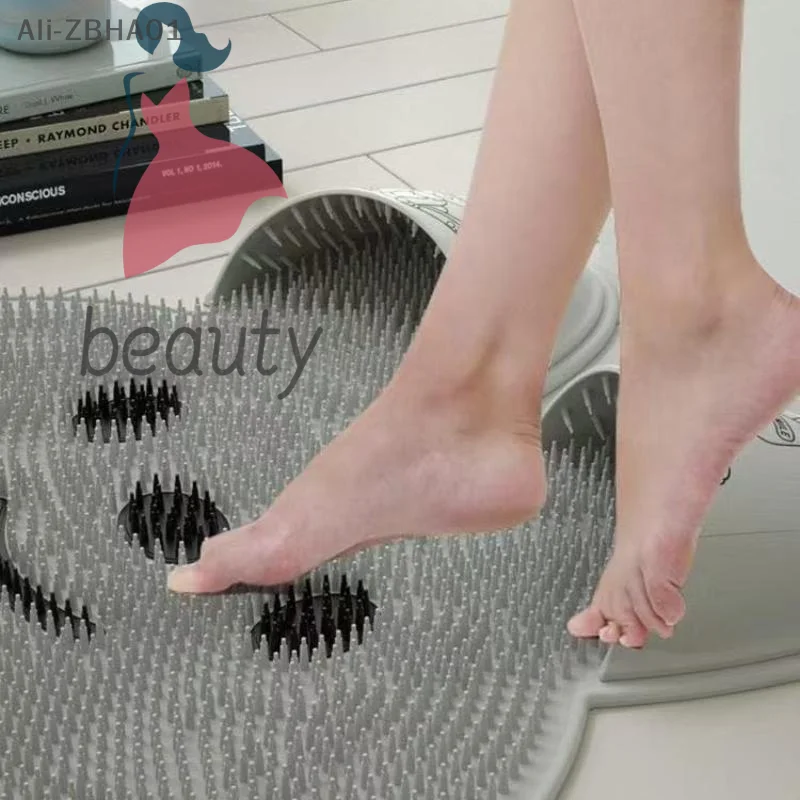 1pcs Bathroom Scrubbing Floor Mats, Shower Scrubbing Mats Wash Feet, Rub Feet, Silicone Massage Mats, Bathroom Anti Slip Mats,