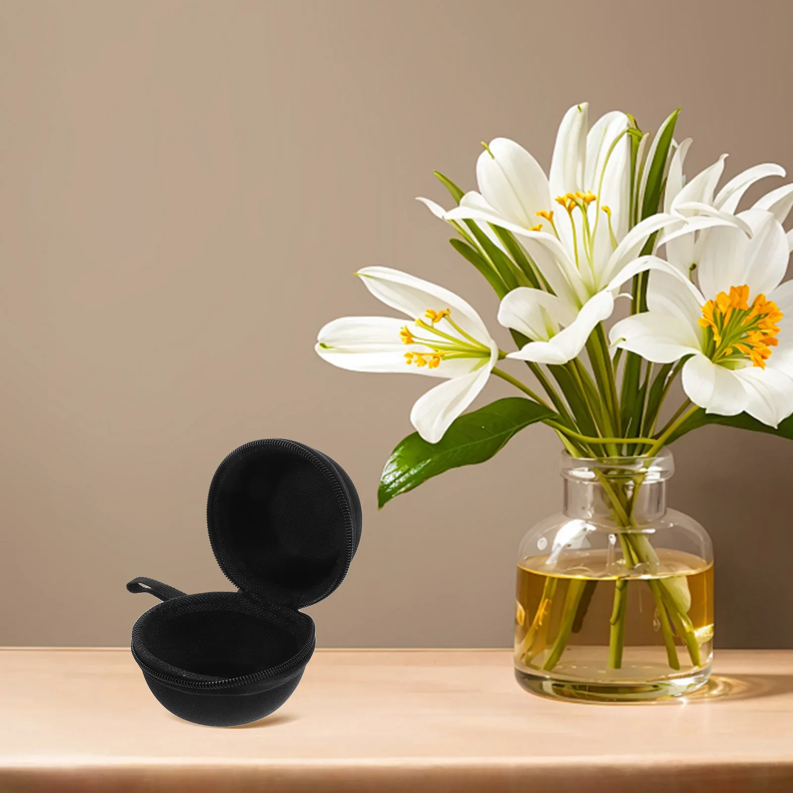 Bolsa de armazenamento de bola de força de aperto, organizador compacto, à prova d'água, interior macio, alça de transporte para viagens fitness