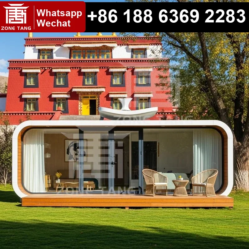 Temporary Dormitory For Students Luxury Container House Trailer Homes For Sale Space Capsule Home Apple Capsule Home Glass House