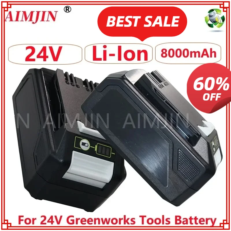 

100% Brand New 24V 8000mAH For Greenworks The Original Product Is Lithium Ion Battery