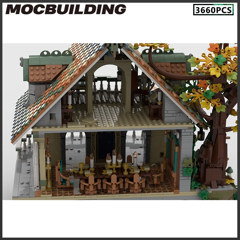 MOC Building Blocks Film Architecture Scene Series House Model mattoni fai da te paesaggio Streetscape Toy regalo di natale creativo