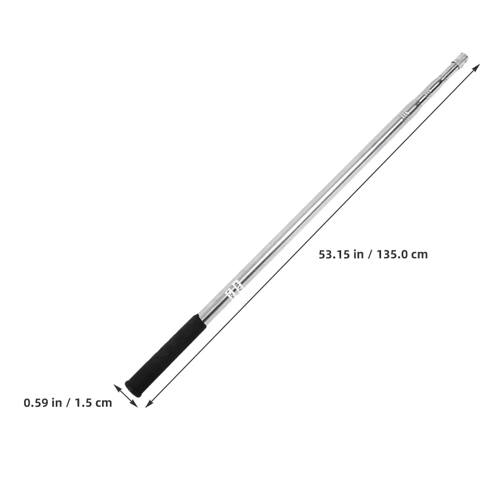 1 قطعة الفولاذ المقاوم للصدأ مغرفة صافي قضيب دائم عدم الانزلاق مقبض ل جراد البحر جراد البحر الروبيان كراب شبكة المثبت الصيد فخ قضبان