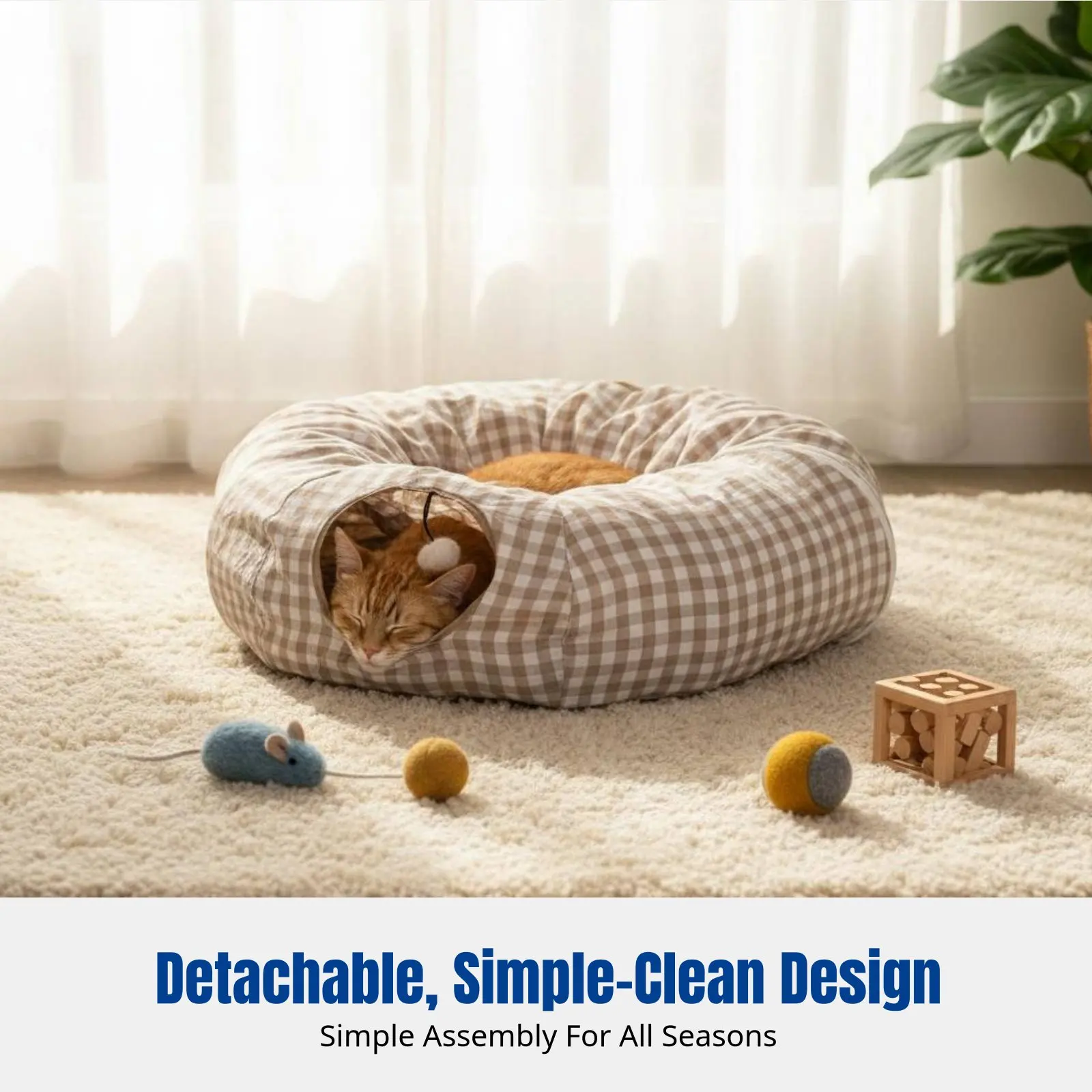 

Игровой тоннель с палаткой, легко чистится, складной, для кошек, владельцев маленьких собак, для гостиной, балкона, игровой комнаты