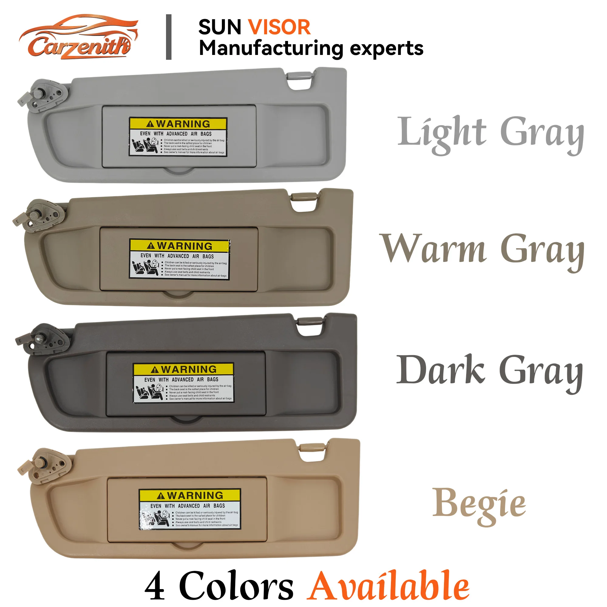 Carzenith Sun Visor For Honda Civic VIII 8th Gen 8 FD 2006-2011 FD2 FD3 FA1 FA3 FA5 FG1 FG2 FD2 K20Z3 R18A1 Sunvisor