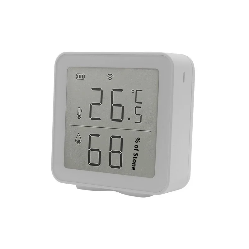 ZEXEF Tuya ZigBee Temperature And Humidity Sensor Home Indoor Thermometer With LCD Display APP Voice Control Alexa Google Home