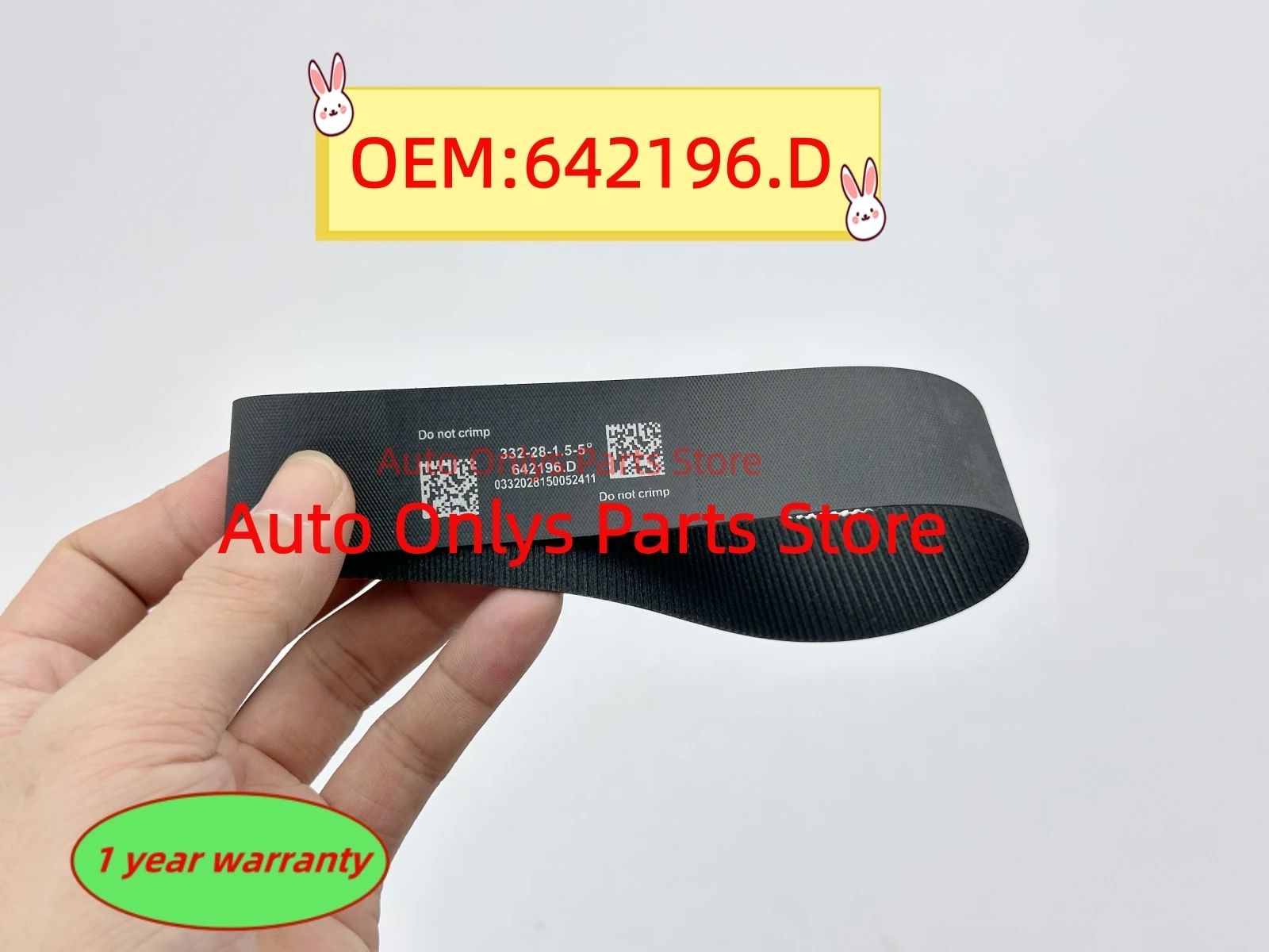 

1pc Electric Steering Rack Belt New 642196.D High Quality 332-28-1.5-5° 121129 260303044 For BMW X3 F25 (166teeth)