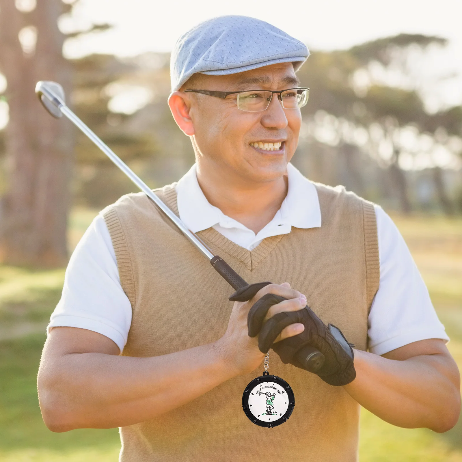 

Professional Golf Scorer Training Aid Accessories Silver Plastic Golfing Counter