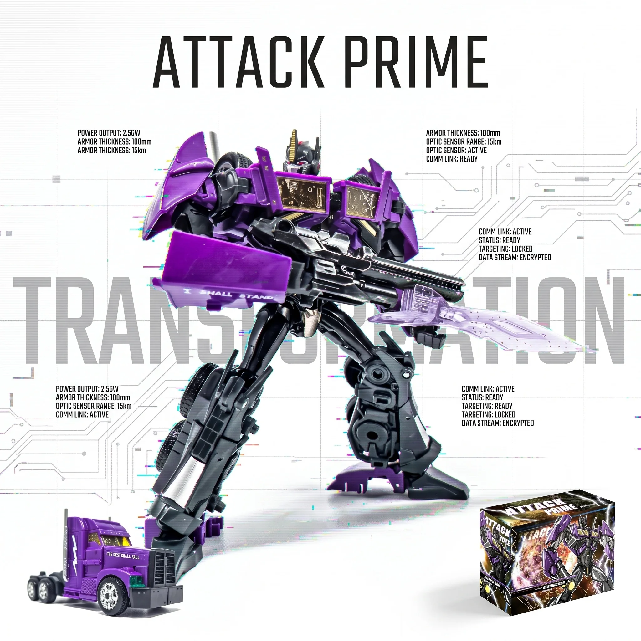 【In Stock 】Transformation Toys APC Gear Factory Apache Dark Attack Commander / Attack Prime TFP Voyager collection Action Figure