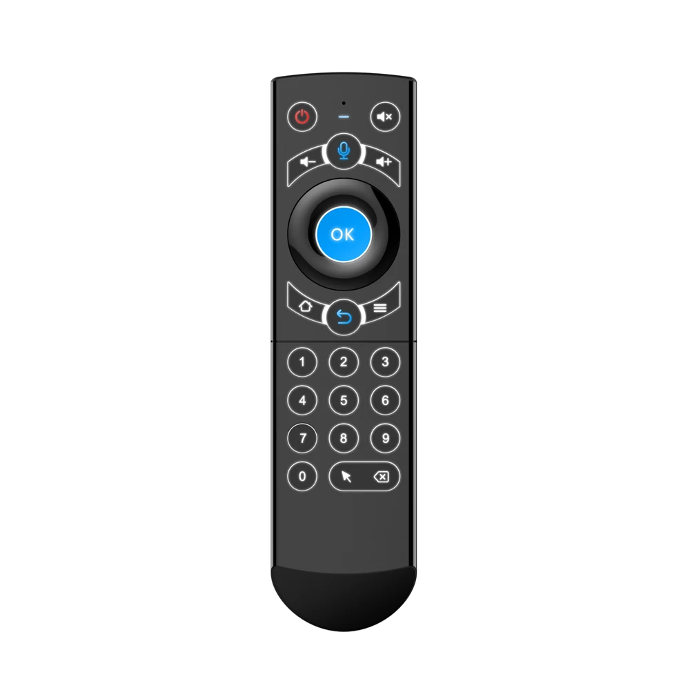 

USB 2.4GHz RF Air Mouse Smart Voice Remote Control Full Keys IR Learning for Android TV Box