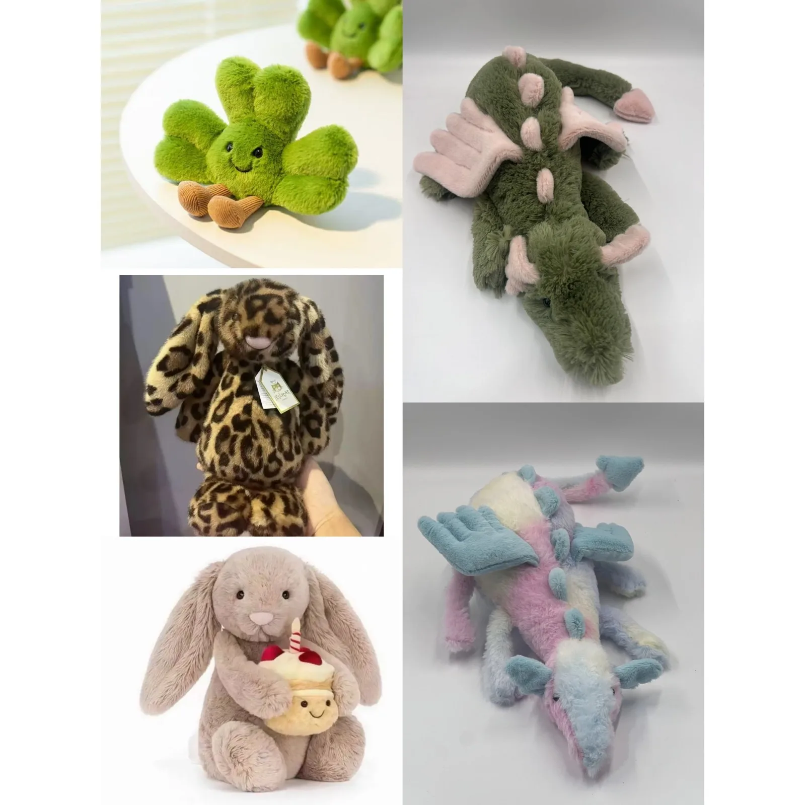 

JC-Barcelona Robe Bear; Plush Toy;Flying Heart Dragon; Narcissus;Matcha Dragon; Valentine's Day Gift; Birthday Gift