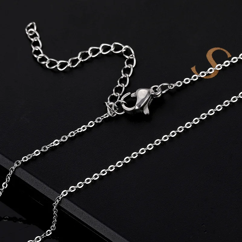 2021 New Fashion Street Hip-Hop Rock Jewerly Men Women Stainless Steel Flame Quenched Razor Blade Pendant Necklaces Punk Jewelry