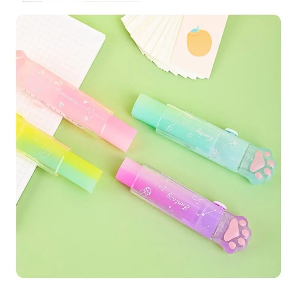 Students Stationery School Office Supplies Cat Claw Jelly Eraser Writing Drawing Eraser Push Pull Eraser Art Pencil Erasers