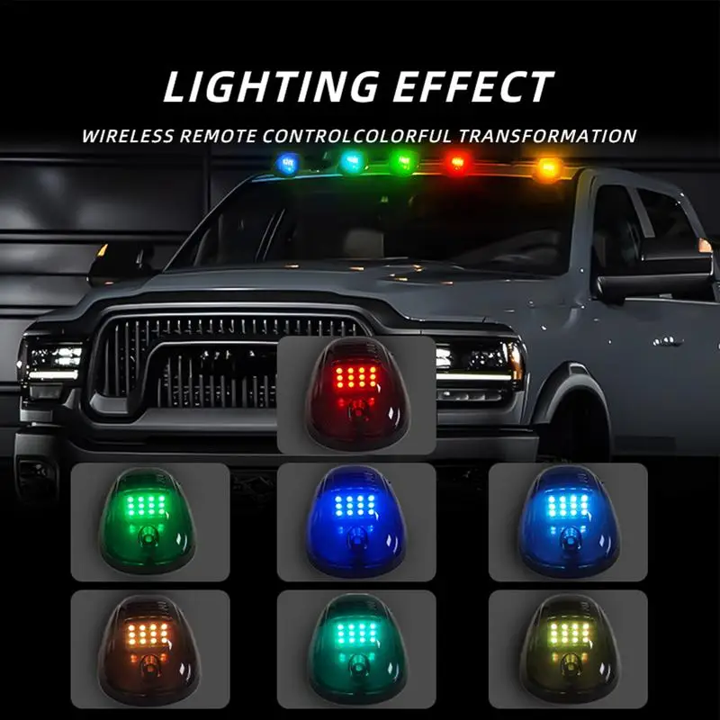 

Top Reflective Lights Waterproof & Dustproof Roof Lights High-Intensity Cab Light Easy Remote Control Roof Marker Lights