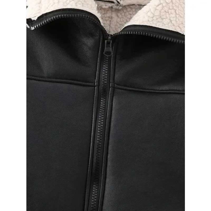 Cross-border Women's Clothing 2026 Autumn and Winter New Style Plus-size Fashionable Lambskin Coat, Loose ，Fur One-piece Coat - view 5