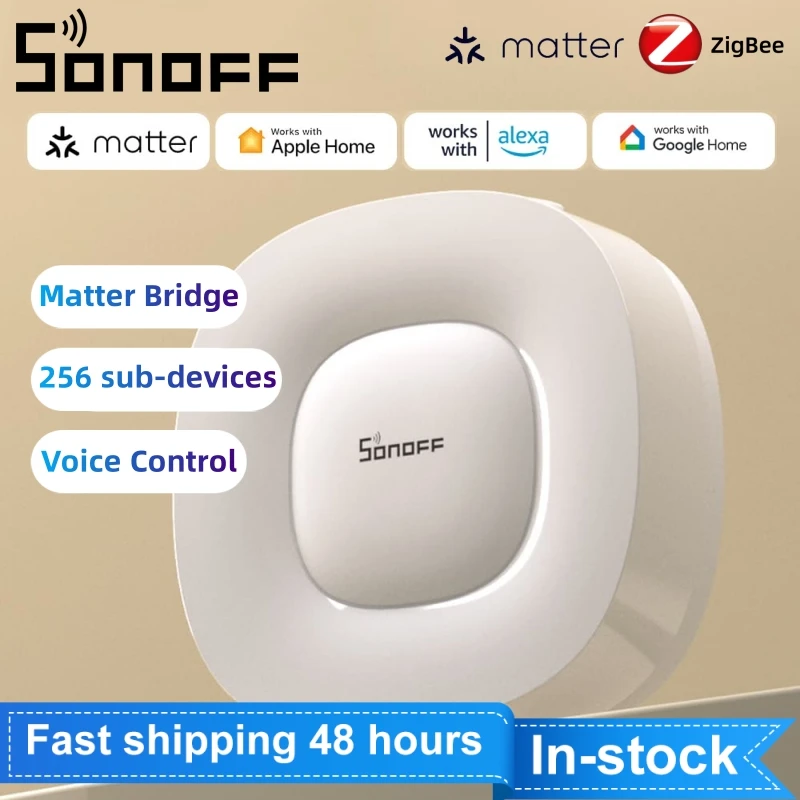 SONOFF ZBBridge-U Matter Zigbee Bridge Ultra Up to 256 Sub-devices Smart Home Security Work With Alexa Google Apple Home