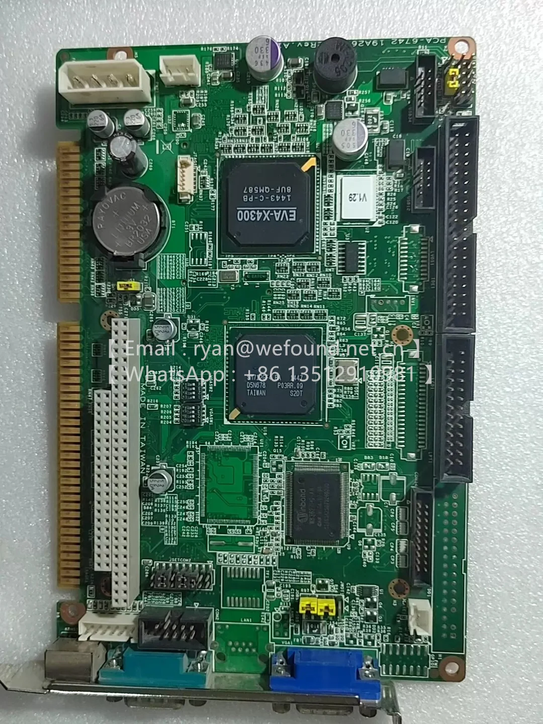 

PCA-6742LV PCA-6742 Rev:A1 PCA-6742VE LAN1 RTL8100CL