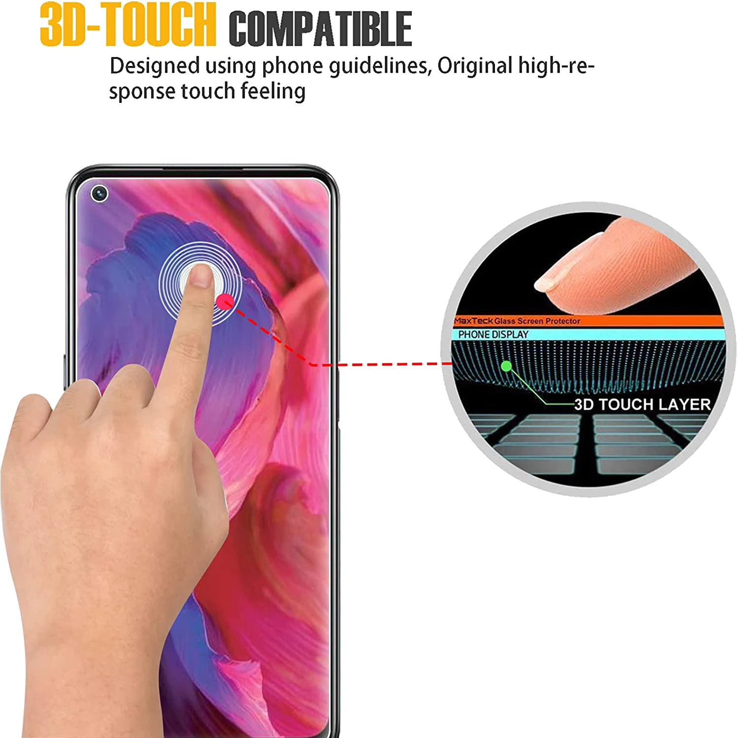 2/3/4 Stück gehärtetes Glas für OPPO A54s A54 4G 5G gehärtetes Glas Displayschutzfolie Glasfolie – Detail 6