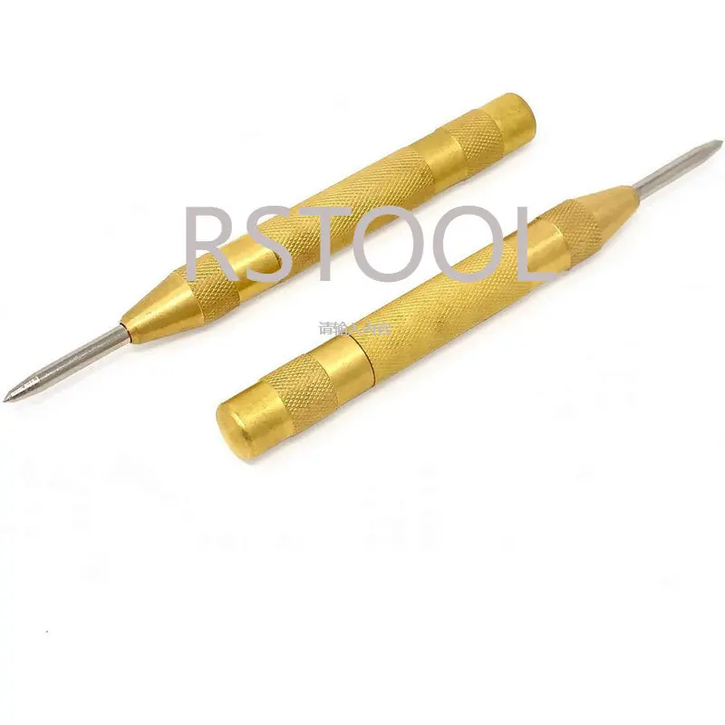 Punzone centrale a 2 pz/set-punzone centrale a molla a 5 pollici in ottone con tensione regolabile, utensile manuale per metallo o legno