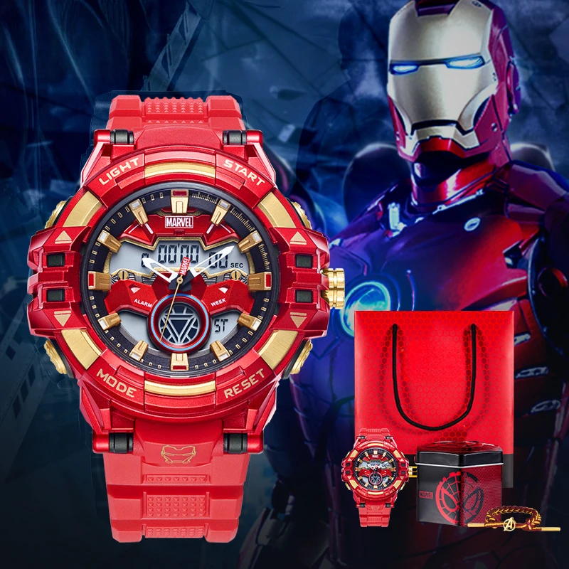 Disney Joint Energy Heart of Steel Boy Animatie Elektronische mechanische lichtgevende horloges