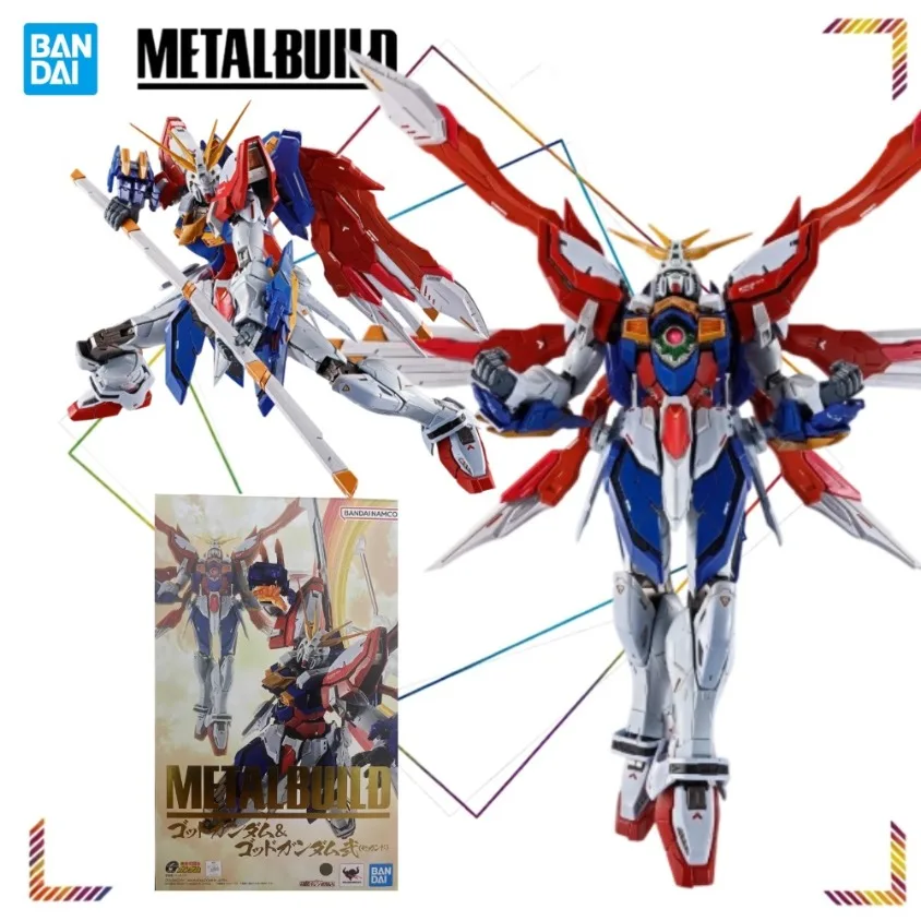 

BANDAI METAL BUILD God Gundam Action Figures Mobile Fighter G Gundam Anime Mecha Collection Model Gift