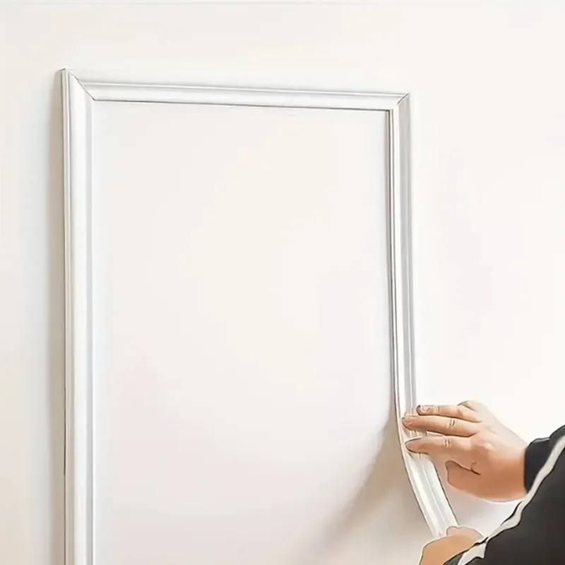 1 rollo de elegantes tiras decorativas de Pvc autoadhesivas: flexibles y flexibles para paredes, suelos y gabinetes, 3,3 pies de largo, Eur