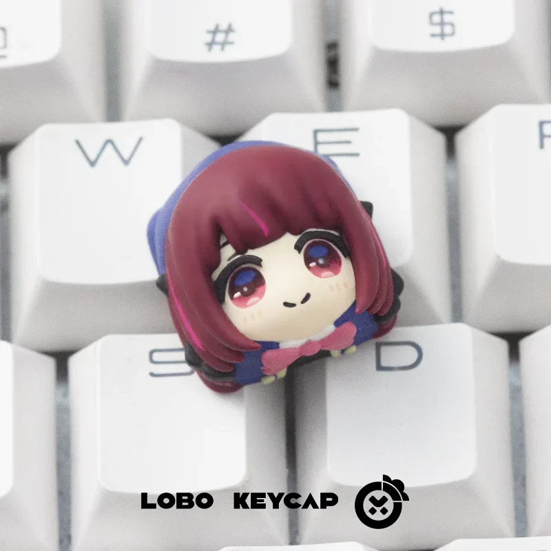 Oshi No Ko Theme Keycaps Original Design Cartoon Anime Mechanical Keyboard Keycap Accessories Custom 3D Resin Artisan Key caps