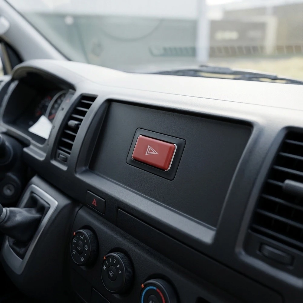 For Dashboard As Shown Caution Signal Switch Auto Safety Switch Metal Construction Wear Resistant Non Deformation