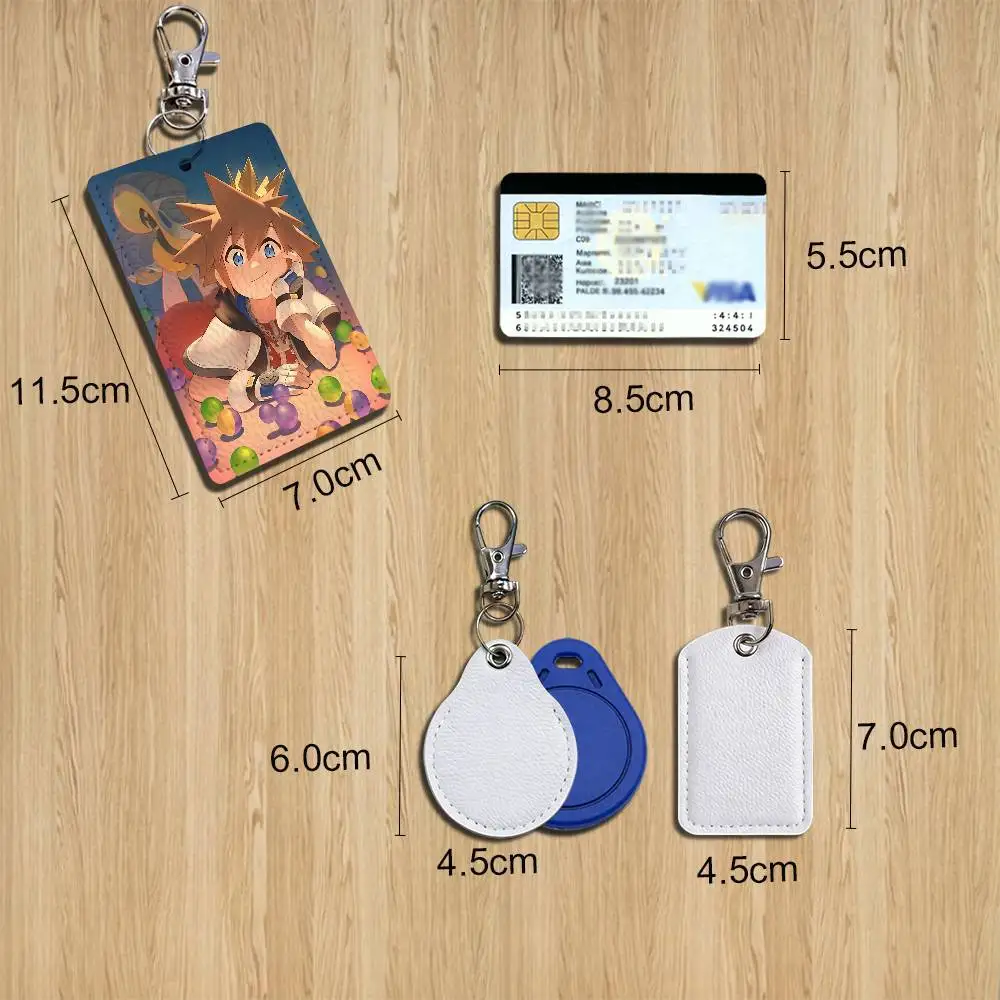 Highly Recommended Sora Kingdom Hearts Holder For Bank Business Work Card Holder Student Card Case Bus Card Keychain