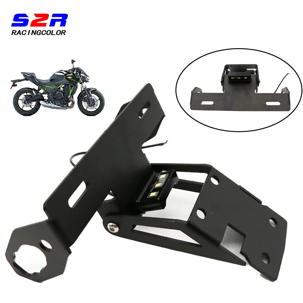 

Rear License Plate Holder Bracket Tail Tidy Fender Eliminator Motorcycle Accessories For KAWASAKI Z650 NINJA650 2017-2023