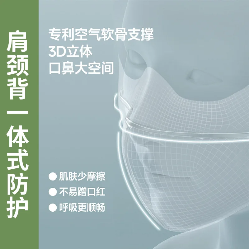 3D Stereoscopic Slimming Veil UV Protection Driving and Riding Mask Neck Protective Sunscreen Mask Covers the Neck