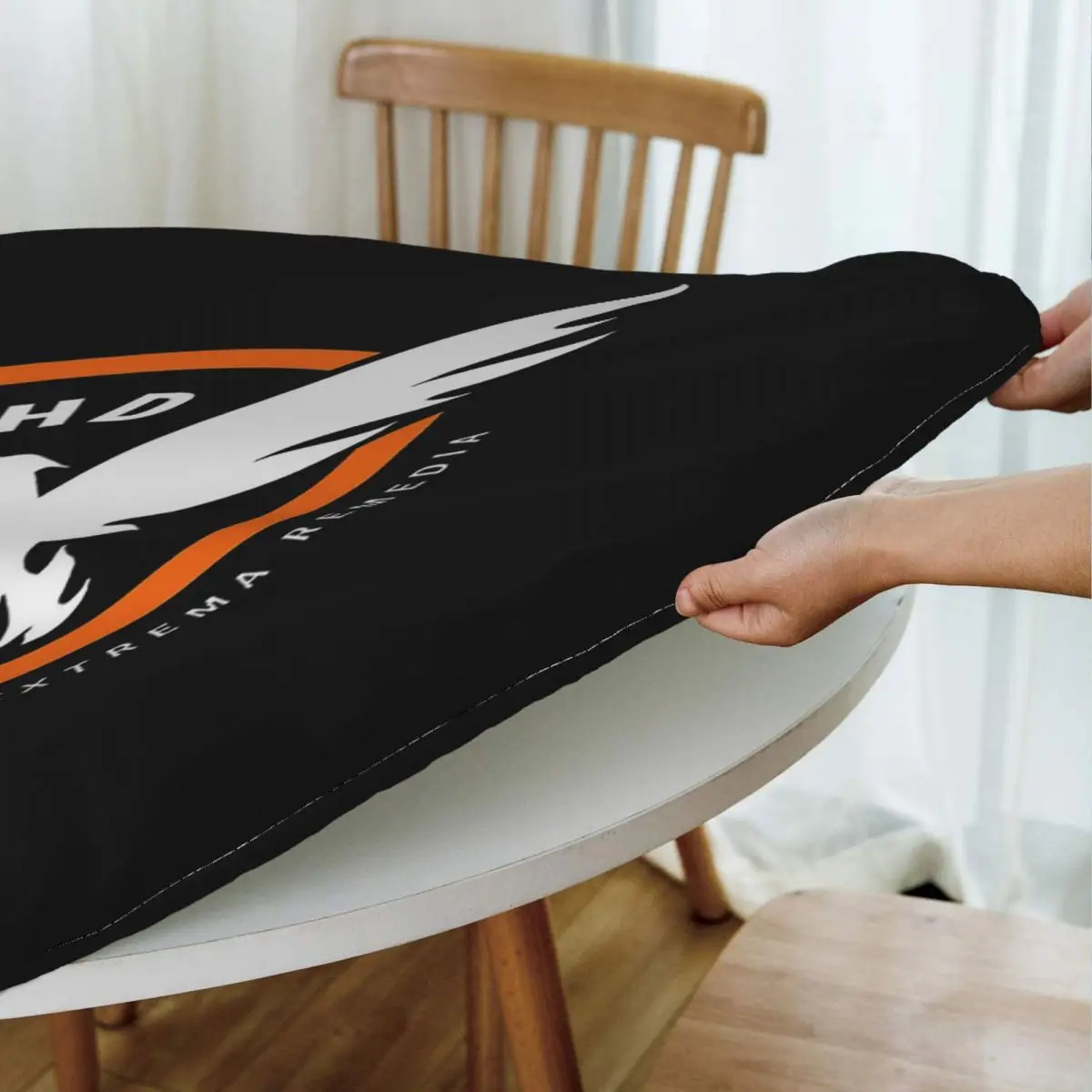 Game Tom Clancys The Division SHD Seal Waterproof Round Tablecloth Oilproof Table Cloth for Kitchen Events Dining Table Cover view 2
