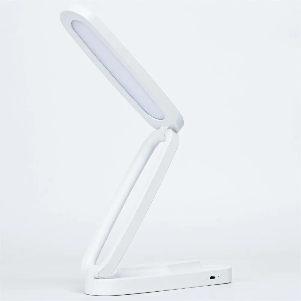 LED Charging Study Reading Light Eye Protection Portable Three-Fold Night Light 180° Foldable Minimalist Touch Control Desk Lamp
