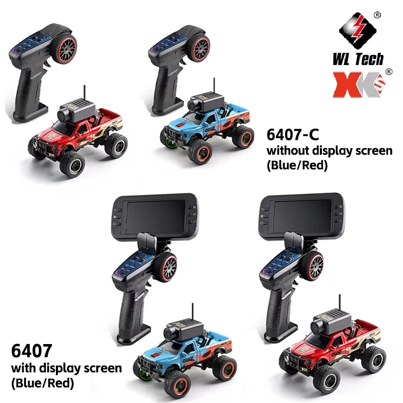 

Новая модель WLtoys 6407-C: миниатюрная радиоуправляемая машина-монстр в масштабе 1:64 с камерой, дисплеем и Wi-Fi, управление через приложение, игрушка для мальчиков.