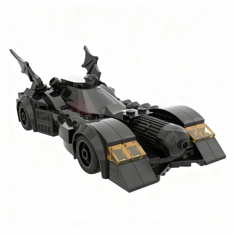 185 деталей MOC Бэтмобили - Пересозданные супергерои DC, модель Бэтмена, строительные блоки, идея для рождественского подарка, 3D-декор на день рождения, креативный DIY-набор