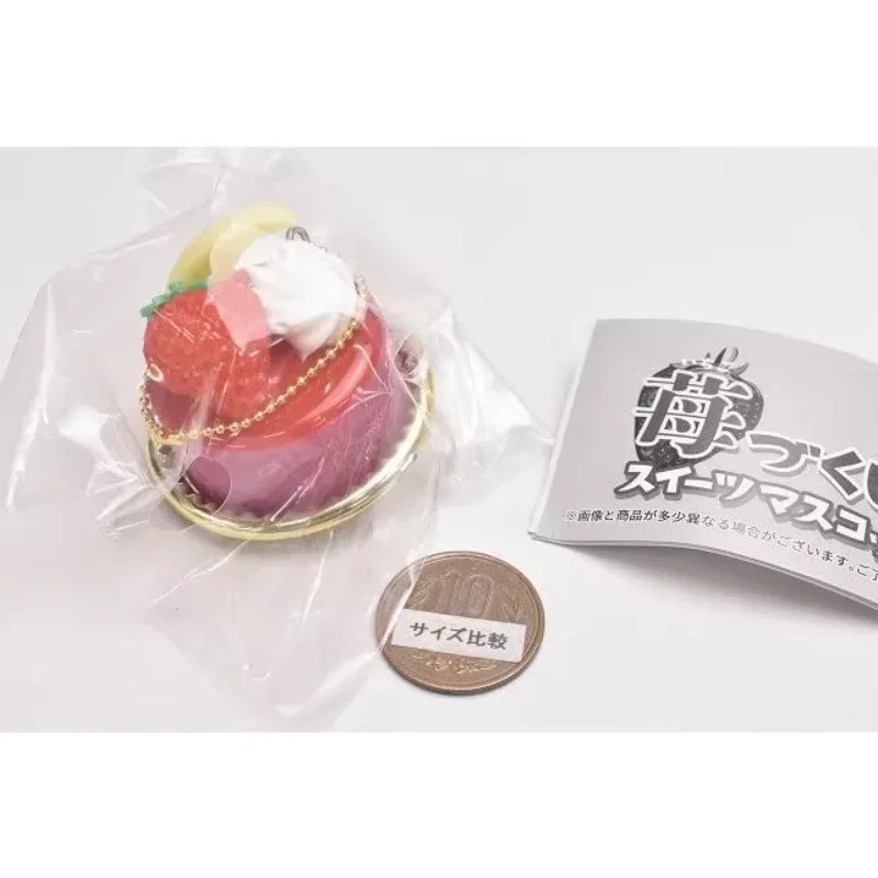 Toys Spirits Capsule Gashapon Figure Kawaii Cute Gacha Strawberry Dessert Keychain Figurine Miniature Anime Gift