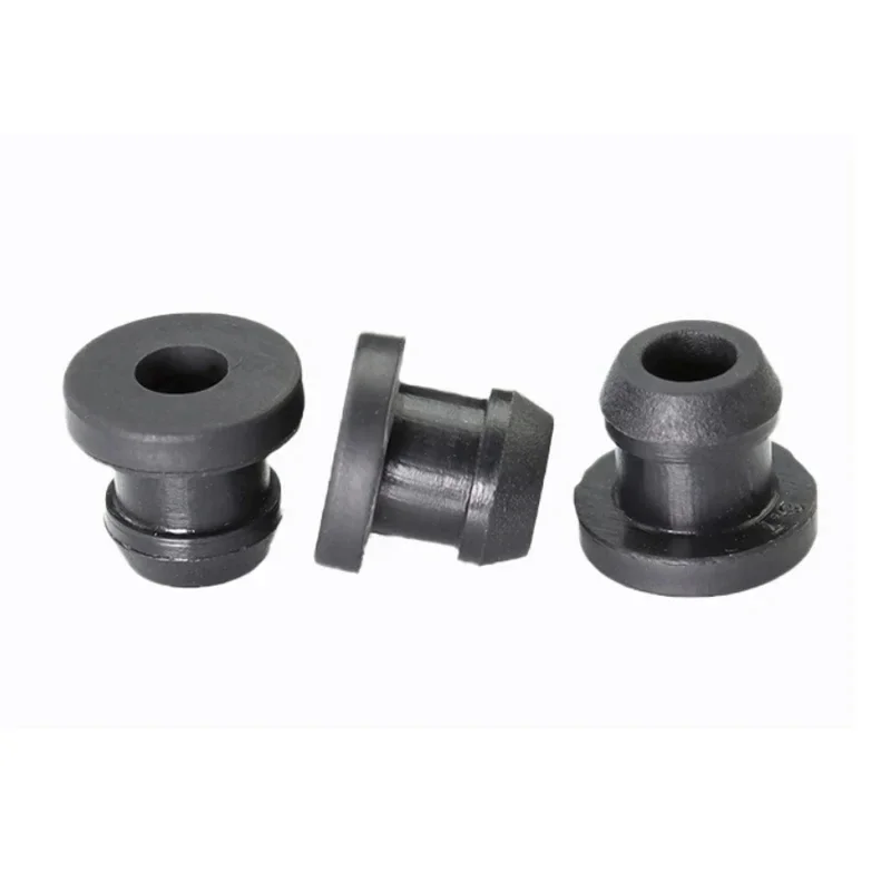 Lochs topfen End kappen schwarz Silikon kautschuk Schnapp tülle Spund draht Kabel schützen Buchse hohle O-Ringe versiegelte Dichtung 4,5 mm-30mm – Detail 2