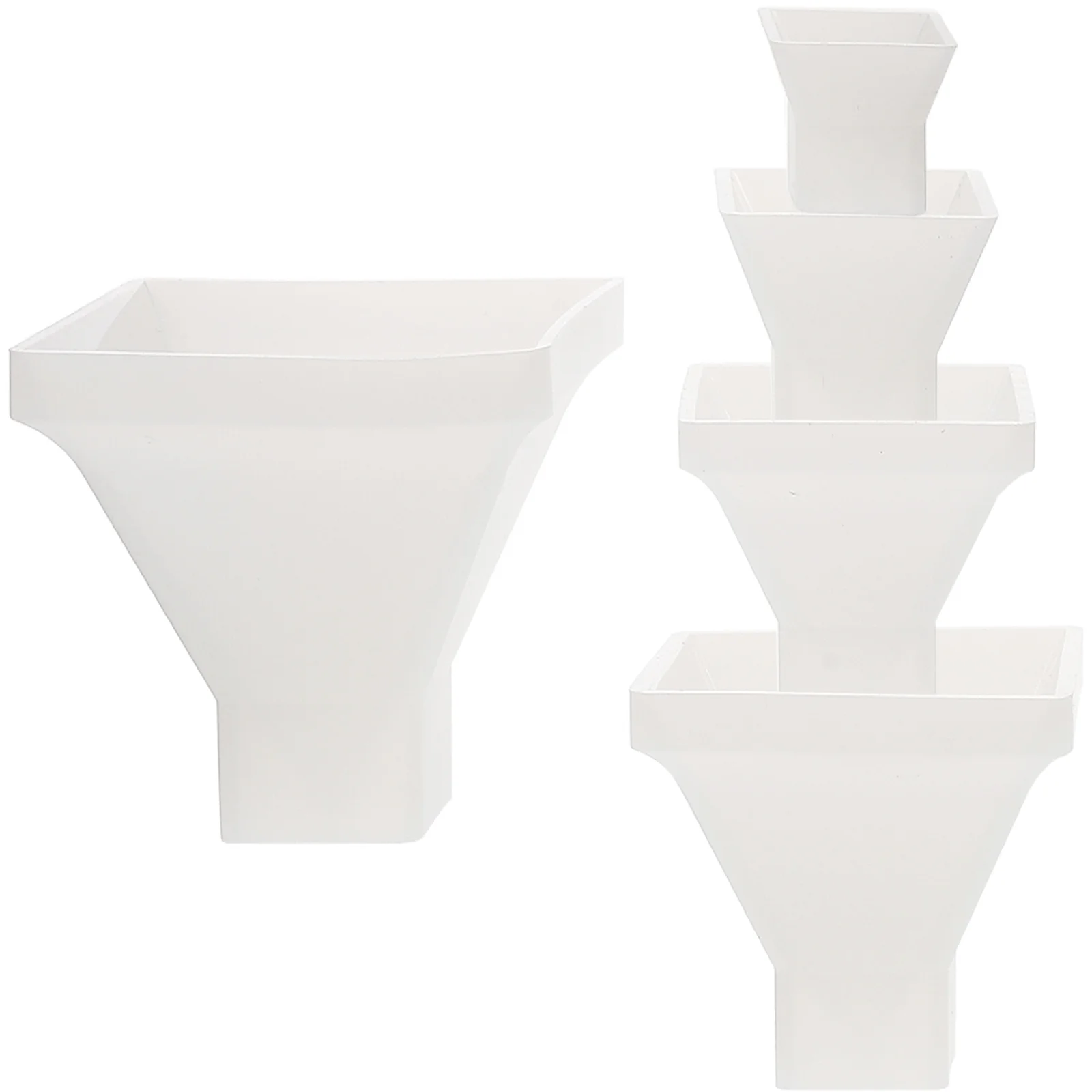 5 قطعة قوالب راتنجات الايبوكسي الكريستالية شكل الهرم مرنة لتقوم بها بنفسك قالب من السيليكون الحرفية لديكور سطح المكتب صناعة الصابون العطري #5