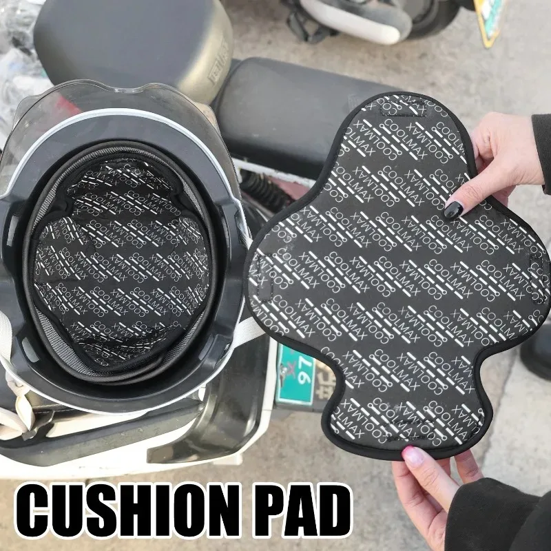 

Breathable Motorcycle Helmet Liner Cap Cushion Pad Sweat-Absorbent Removable Universal Polyester Cushion Pad AntiSlip Waterproof