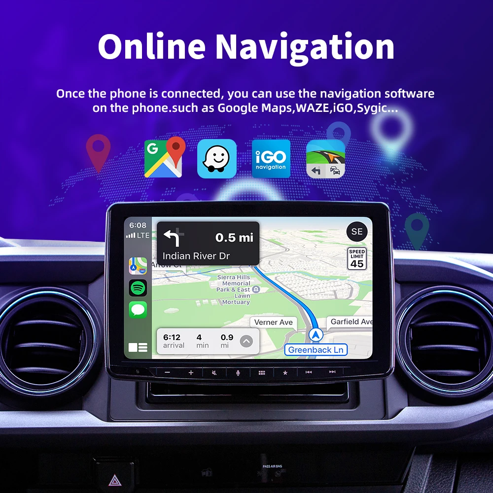 CarAiBOX RGB Mini cablato a CarPlay wireless e Android Auto Box Plug and Play per auto OEM CarPlay cablato integrato o Android auto