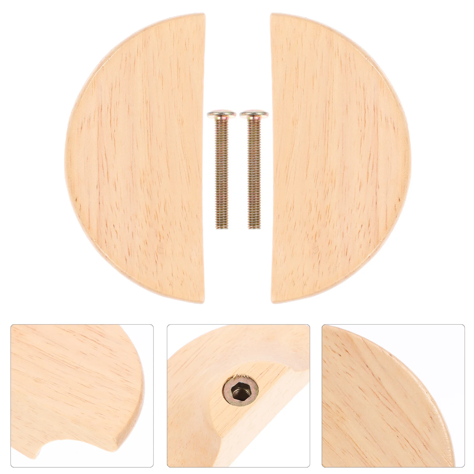 

1 Pair Wood Cabinet Handles Nordic Style Wardrobe Door Pulls Furniture Handle Replacement Drawer Pulls For Dresser Wood Knobs