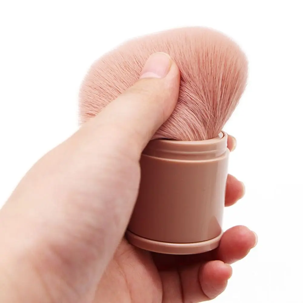 Novo conveniente pincel de maquiagem retrátil macio ferramentas de maquiagem acessórios fundação pó sombra grande pó solto blush