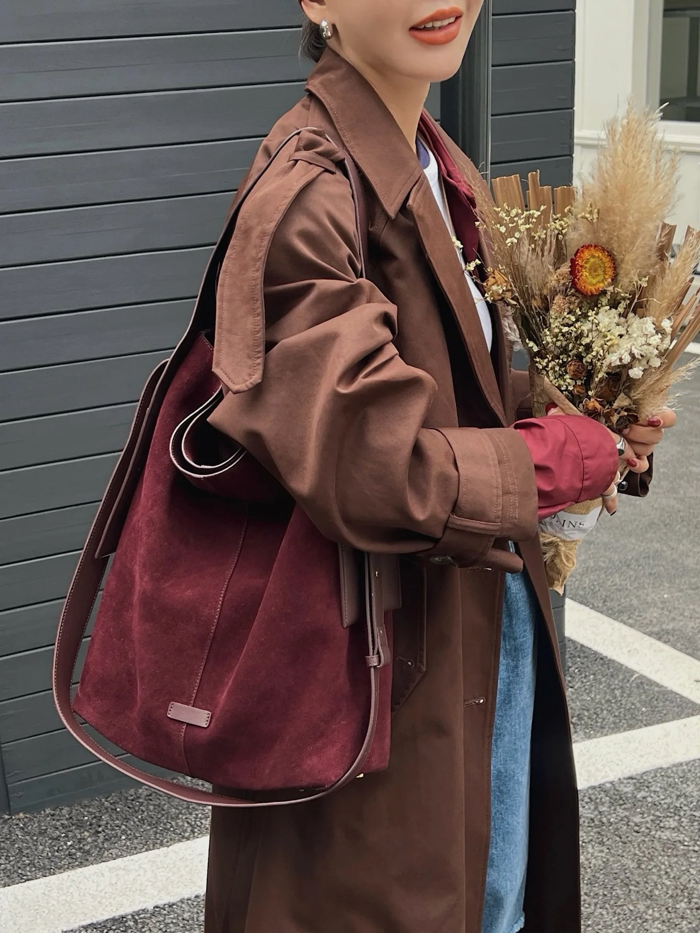 

Genuine Leather Women Shoulder Crossbody Bucket Bags Luxury Designer Brand Ladeis Large Tote Fashion Cowhide Female Underarm Bag