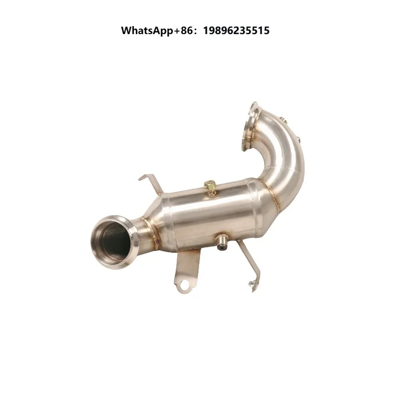 Header with Catalytic Converter, Brushed Finish and OPF for W177 A45, CLA45, GLA45 2.0T
