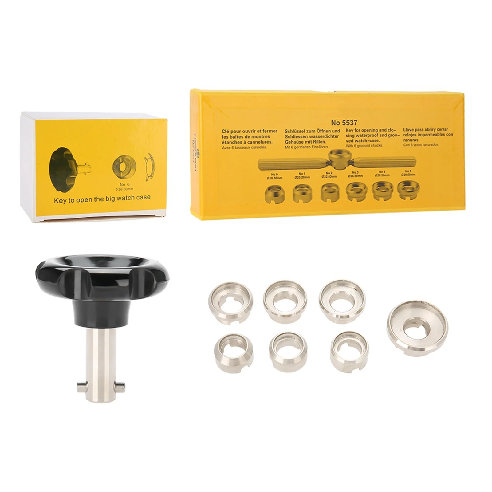 

Watchmaker Repair Tool Watch Back Case Opener With 7 Dies for Watch