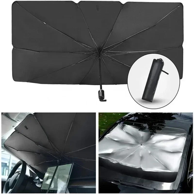 Automobile Windshield Sunshade Car Sun Umbrella Innovative Telescopic Sun Visor For Heat Insulation Shade Prot